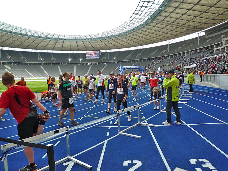 Ziel im Berliner Olympia-Stadion